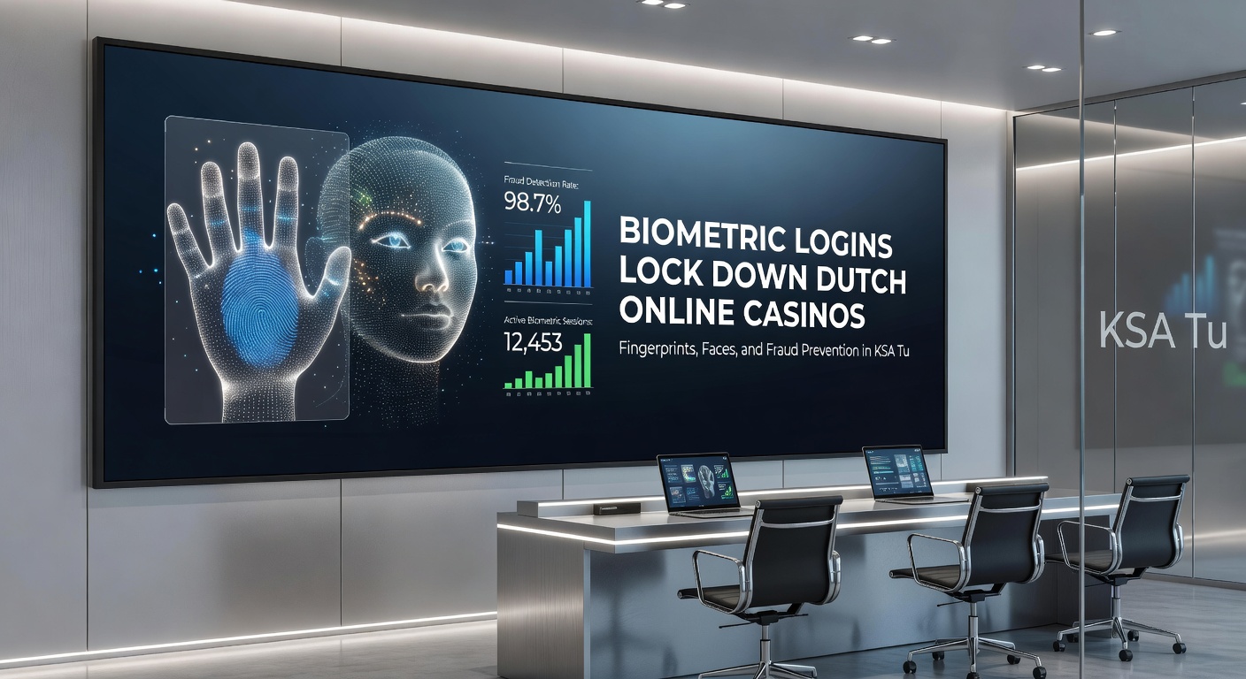 Grafiek met dalende fraudepercentages in KSA-gelicentieerde casinos door biometrie