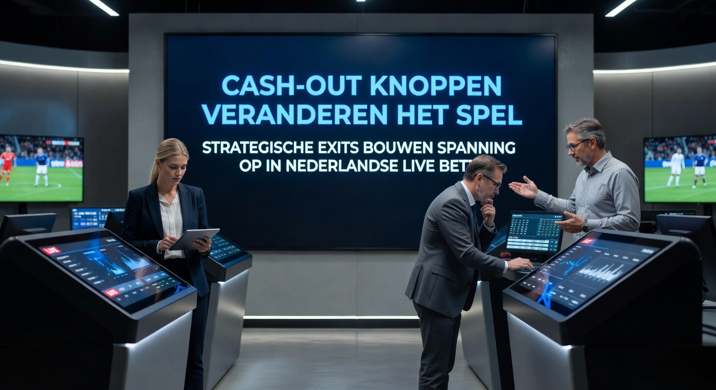 Grafiek met statistieken over cash-out gebruik in Nederlandse live betting, toon stijgende lijnen voor Eredivisie wedstrijden en gemiddelde uitbetalingen in 2026