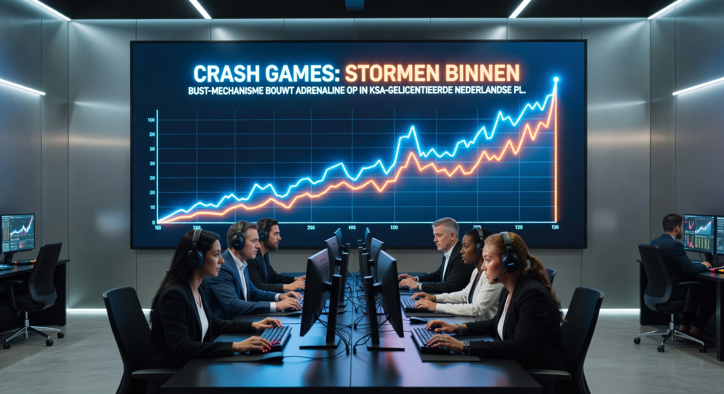 Schermafbeelding van een live crash game sessie met stijgende multiplier en cash-out knoppen van meerdere spelers