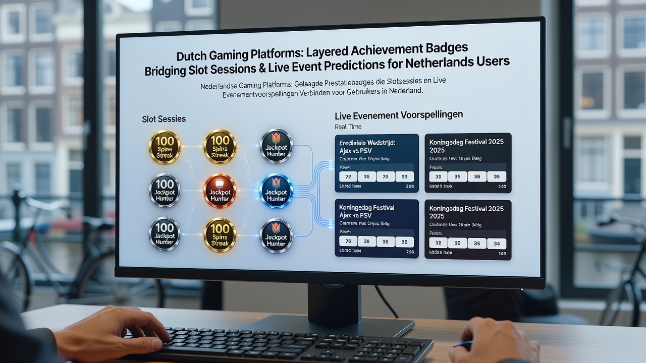 Nederlandse gamingplatforms tonen gelaagde badges die slotactiviteit koppelen aan live voorspellingen
