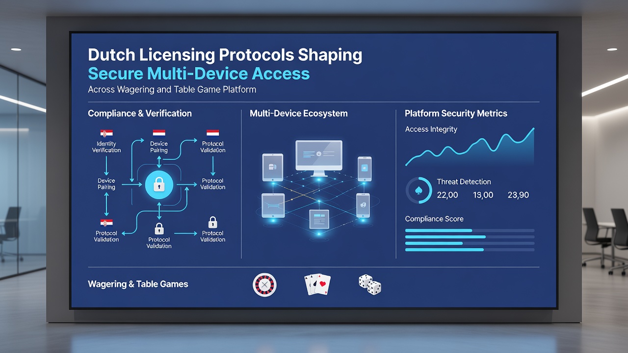 Diagram van multi-device encryptie en sessiebeheer in Nederlandse online casino's
