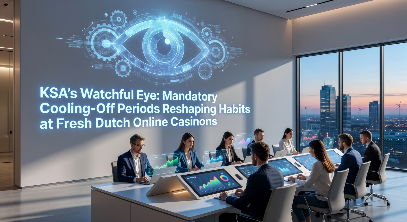 Grafiek met dalende speelduur bij Nederlandse online casino's door KSA-regels