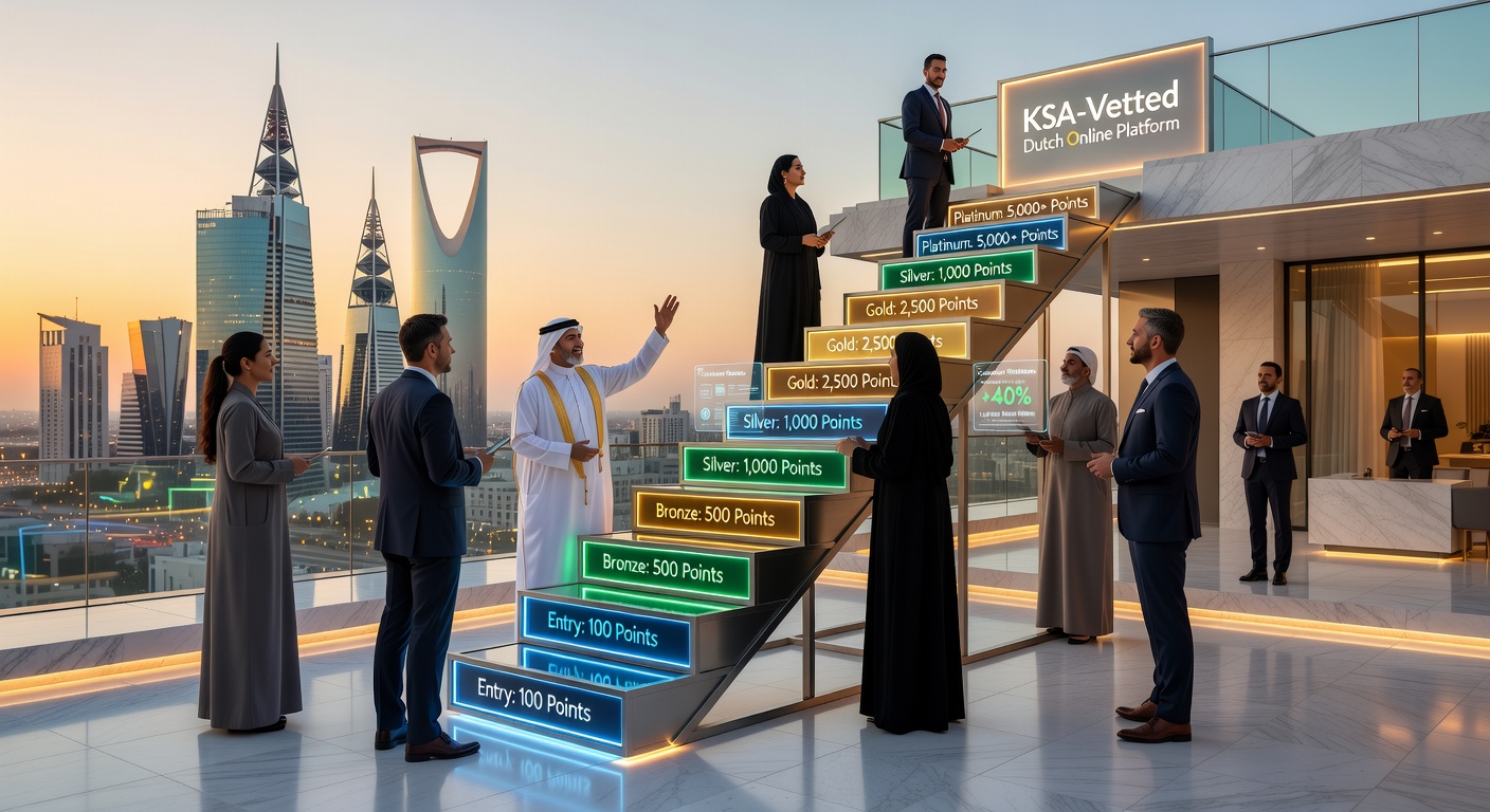 Voorbeeld van VIP-perks zoals persoonlijke managers en exclusieve bonussen in een tiered loyalty-systeem op Nederlandse online platforms, met focus op retentie-elementen