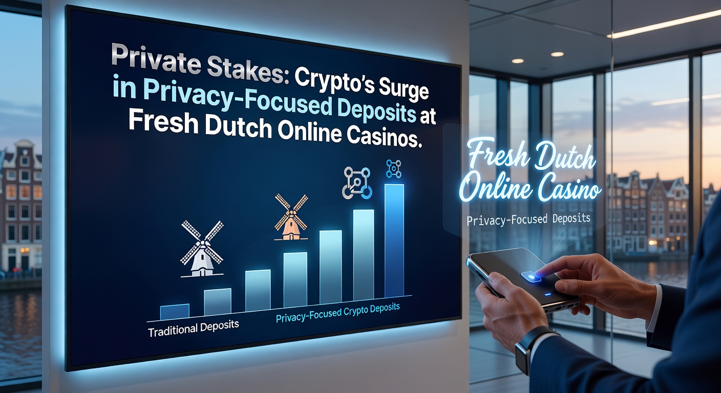 Grafiek die de stijging van crypto-stortingen bij Nederlandse online casinos weergeeft, met focus op privacy-munten zoals Monero en Zcash