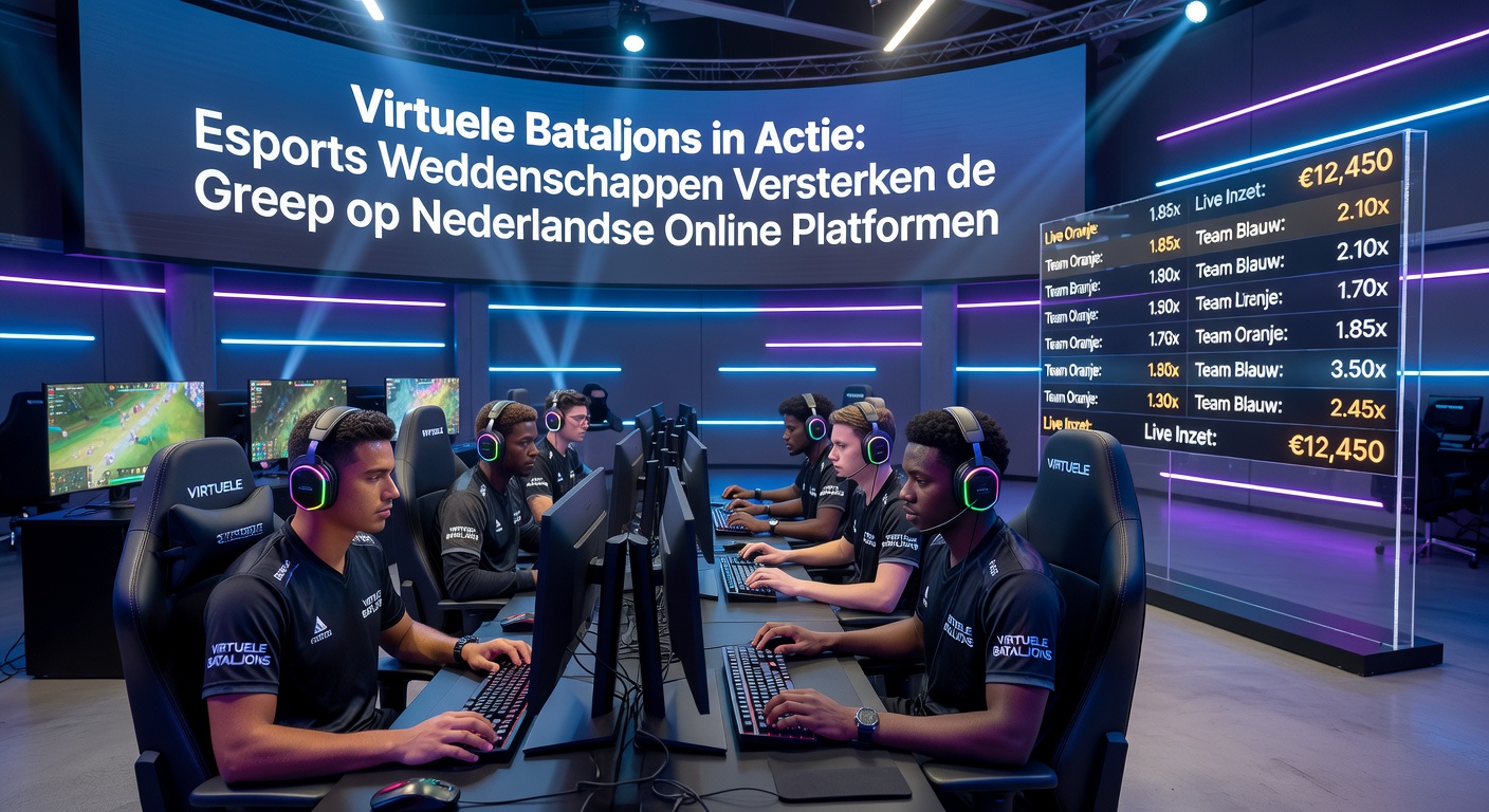 Live esports weddenschap interface op een Nederlands platform, met odds voor een Counter-Strike toernooi en chatfunctie voor community interactie