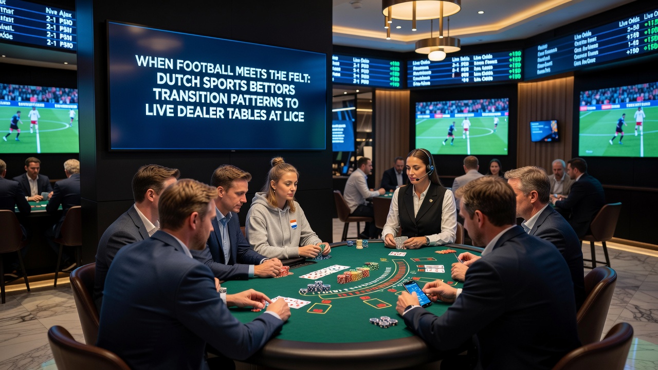 Grafiek en visuele weergave van transitiepatronen tussen sportweddenschappen en live dealer tafels onder Nederlandse gebruikers in 2026